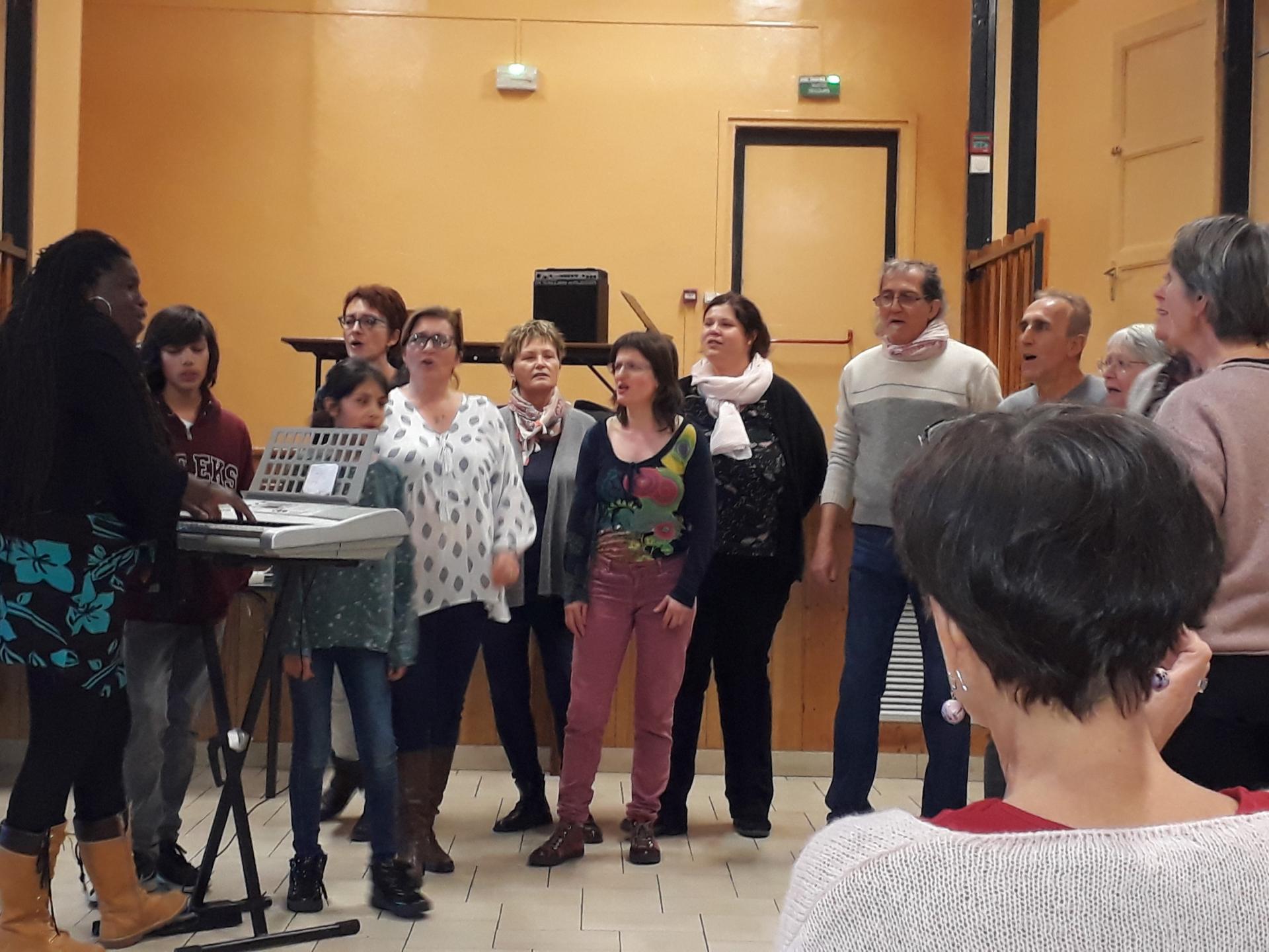 Les stagiaires choristes gospel du jour 2