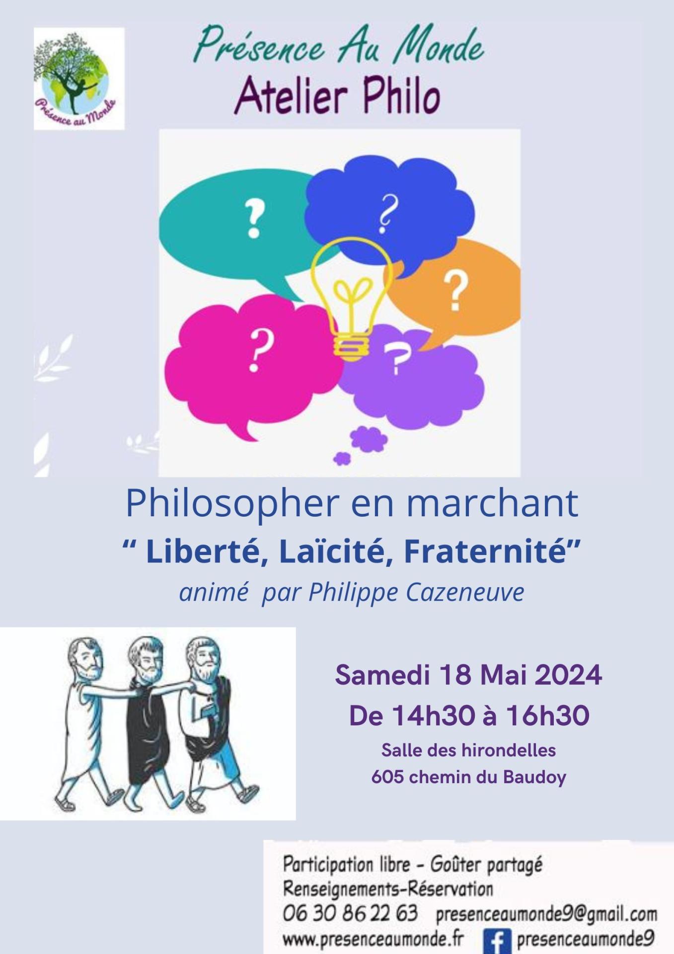 Atelier philo du 18 mai