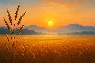 Image soleil et bles
