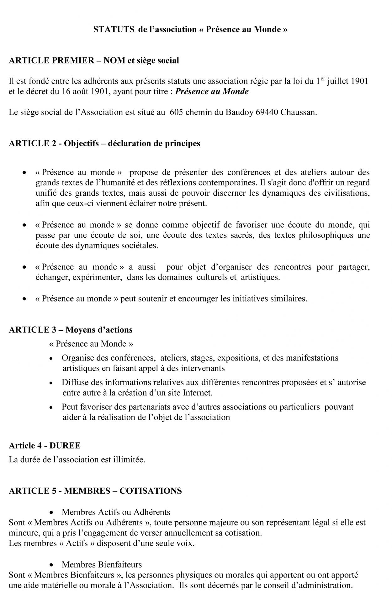 statut 1